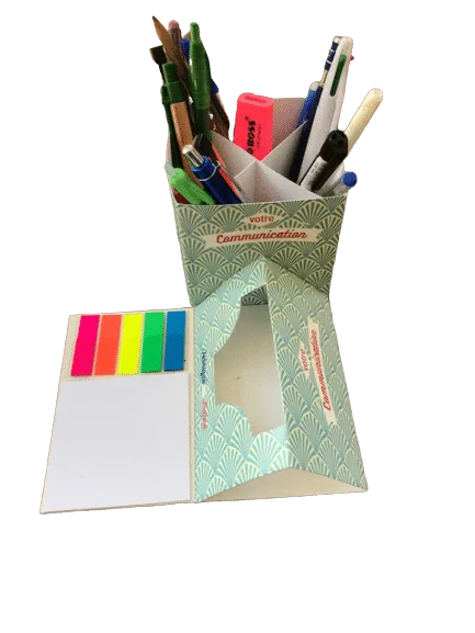 set de bureau vu de côté