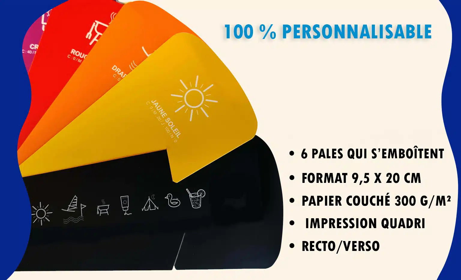 Éventail publicitaire personnalisé – Image 5